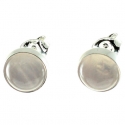 Pendientes cuarzo rosa