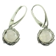 Pendientes cuarzo rosa
