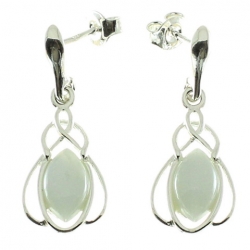 Pendientes piedra luna