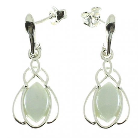 Pendientes piedra luna