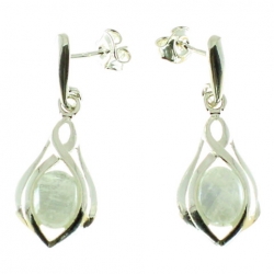 Pendientes de piedra luna