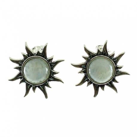 Pendientes de piedra luna