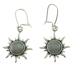 Pendientes de piedra luna