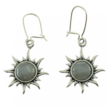 Pendientes de piedra luna