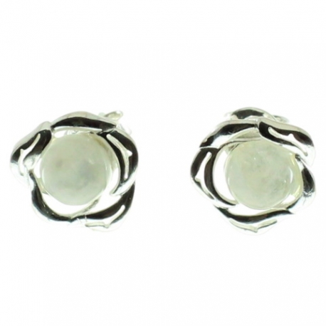 Pendientes de piedra luna