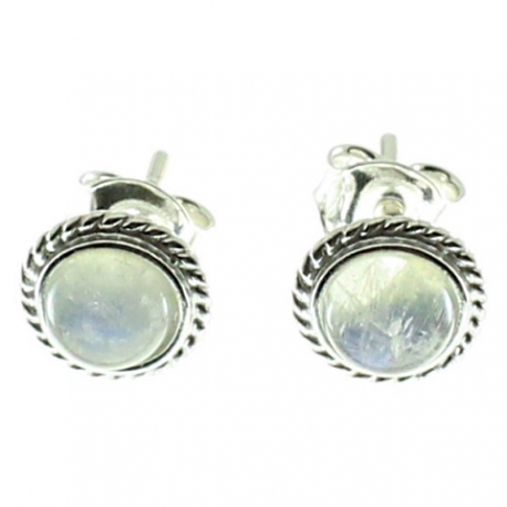 Pendientes piedra luna