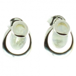 Pendientes piedra luna