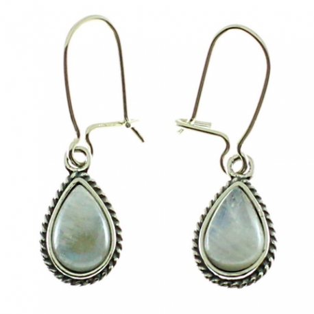 Pendientes piedra luna