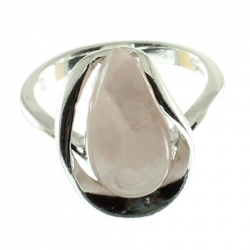 Anillo cuarzo rosa