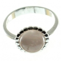 Anillo cuarzo rosa