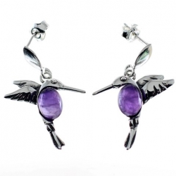 Pendientes amatista