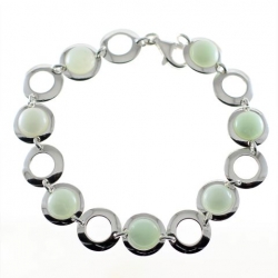 Pulsera ópalo lechoso