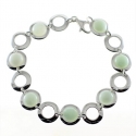 Pulsera ópalo lechoso
