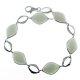 Pulsera ópalo lechoso