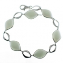 Pulsera ópalo lechoso
