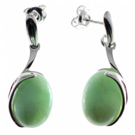 Pendientes crisoprasa