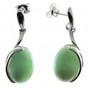 Pendientes crisoprasa
