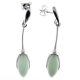Pendientes crisoprasa