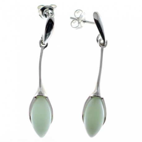 Pendientes crisoprasa