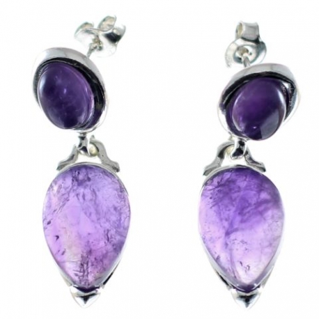 Pendientes amatista