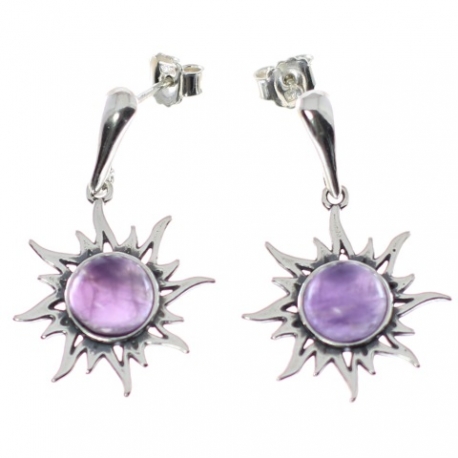 Pendientes amatista