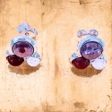 Pendientes de diferentes piedras