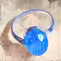 Anillos de ágata azul