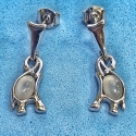 Pendientes de piedra luna