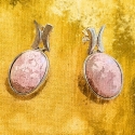Pendientes de rodonita