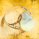 Anillos de ágata agua