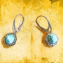 Pendientes de turquesa